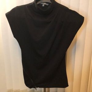 Catherine Malandrino black cap sleeve XS zipper